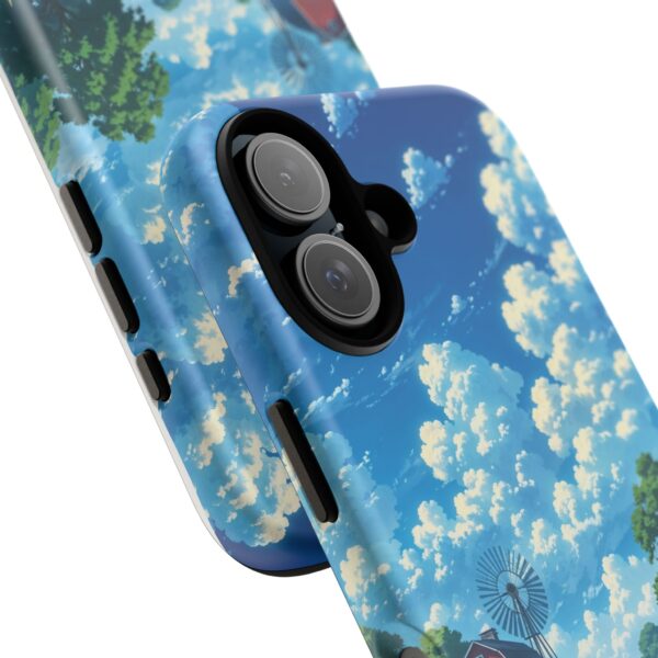 Dog-Themed Phone Case, Whimsical Pet Lover Case, Cute Animal Accessory, Nature Scene Protection, Gift for Dog Owners