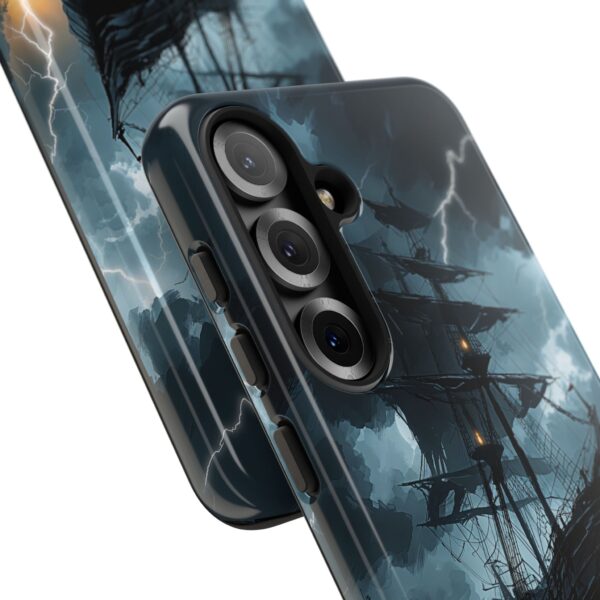 Stormy Seas Tough Phone Case - Pirate Ship Design