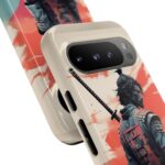 Samurai Warrior Phone Case, Tough Cases, Unique Phone Accessories, Phone Cover Gift, Gamer Phone Decor, Anime Style Case