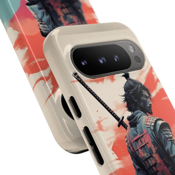 Samurai Warrior Phone Case, Tough Cases, Unique Phone Accessories, Phone Cover Gift, Gamer Phone Decor, Anime Style Case