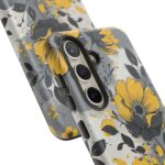 Floral Phone Case, Yellow Flower Design, Stylish Phone Protection
