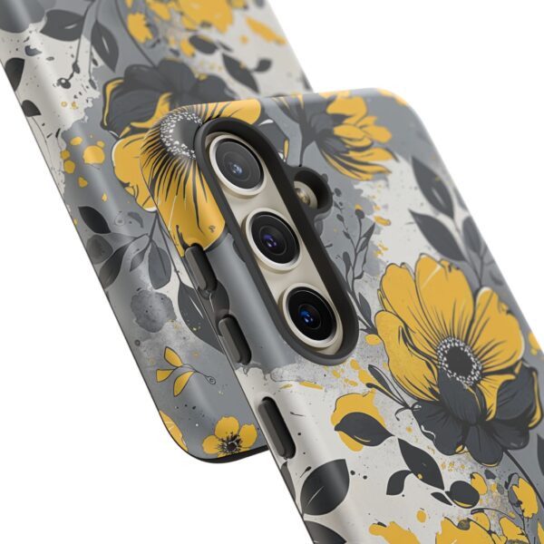 Floral Phone Case, Yellow Flower Design, Stylish Phone Protection