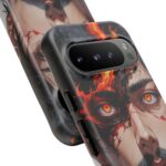 Fiery Design, Anime Style, Unique Cell Phone Accessory, Strong and Stylish
