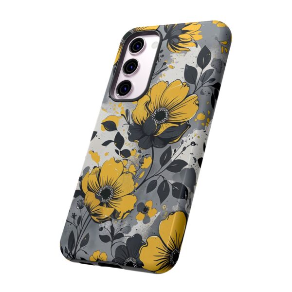 Floral Phone Case, Yellow Flower Design, Stylish Phone Protection