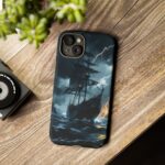 Stormy Seas Tough Phone Case - Pirate Ship Design