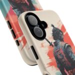 Samurai Warrior Phone Case, Tough Cases, Unique Phone Accessories, Phone Cover Gift, Gamer Phone Decor, Anime Style Case