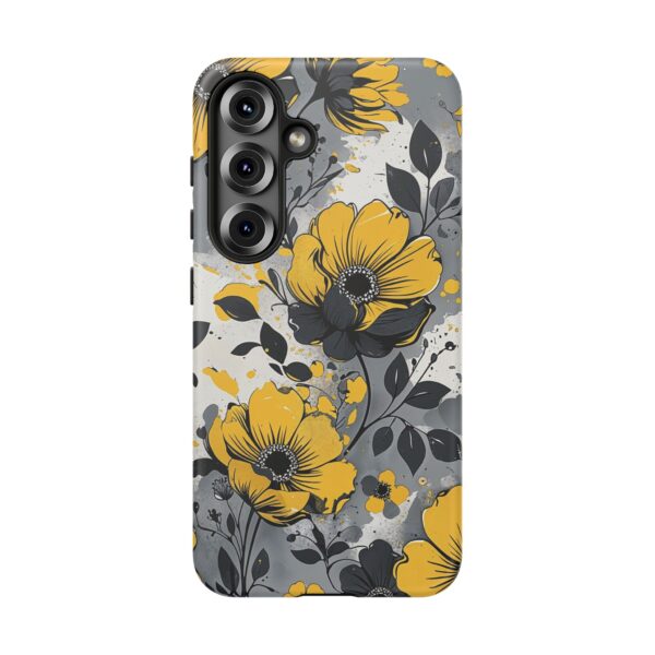 Floral Phone Case, Yellow Flower Design, Stylish Phone Protection