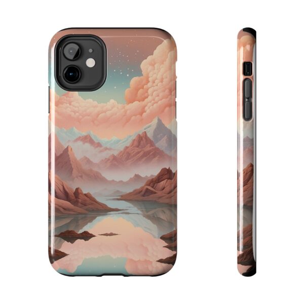 Mountain Reflection Tough Phone Case - Nature-Inspired Design for Adventurers