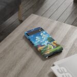 Dog-Themed Phone Case, Whimsical Pet Lover Case, Cute Animal Accessory, Nature Scene Protection, Gift for Dog Owners