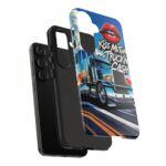 Cool Phone Case for Truck Lovers, Trucking Gifts, Unique Truck Driver Accessories, Kiss Mutha Truckin Cash Design, Fun Car Enthusiast Gift