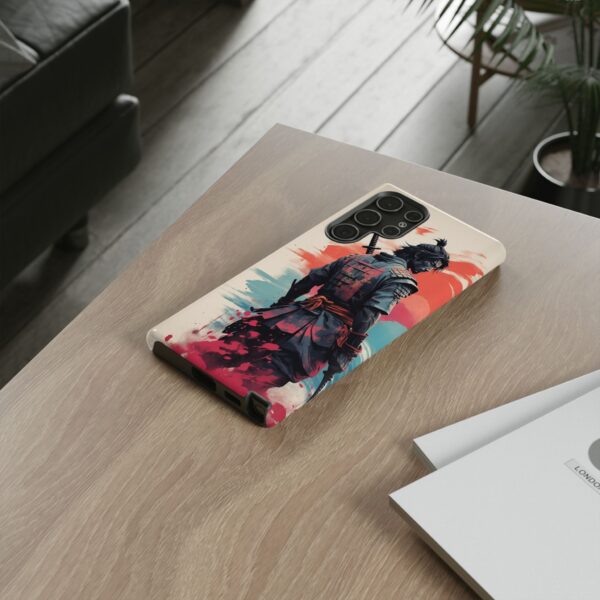 Samurai Warrior Phone Case, Tough Cases, Unique Phone Accessories, Phone Cover Gift, Gamer Phone Decor, Anime Style Case
