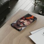 Fiery Design, Anime Style, Unique Cell Phone Accessory, Strong and Stylish