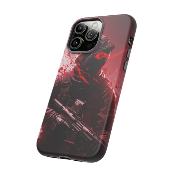 Red Urban Warrior Phone Case for Gamers & Action Fans