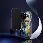 Vibrant, Artistic Tough Phone Case, Modern Art, Smartphone Accessories