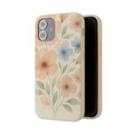 Floral Biodegradable Phone Case - Eco-Friendly Nature Design