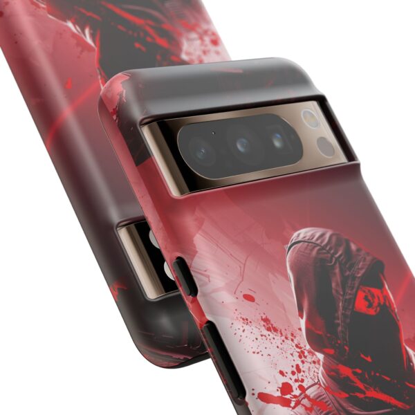 Red Urban Warrior Phone Case for Gamers & Action Fans