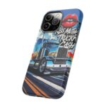 Cool Phone Case for Truck Lovers, Trucking Gifts, Unique Truck Driver Accessories, Kiss Mutha Truckin Cash Design, Fun Car Enthusiast Gift