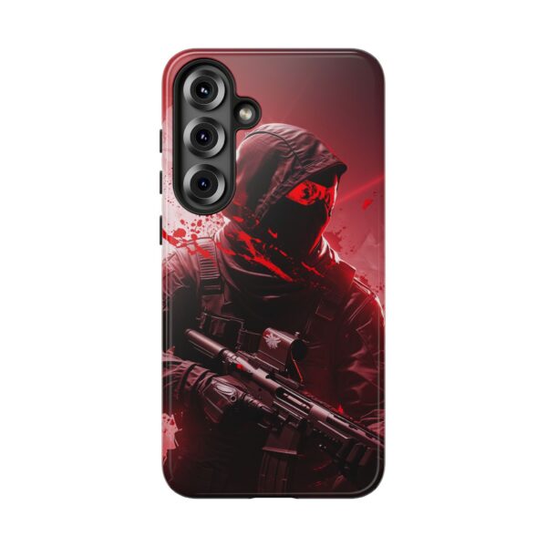 Red Urban Warrior Phone Case for Gamers & Action Fans