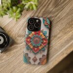 Colorful Mandala Phone Cover, Bohemian Style Accessory, Unique Gift for Her, Stylish Smartphone Protection