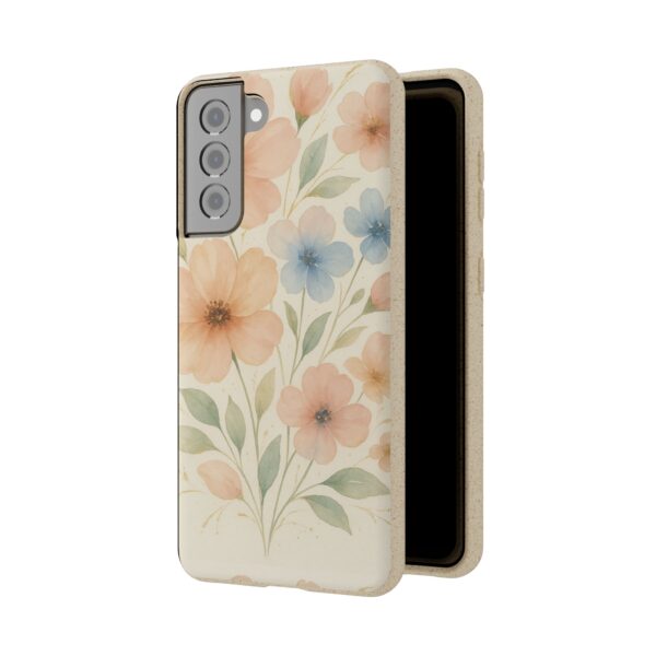 Floral Biodegradable Phone Case - Eco-Friendly Nature Design