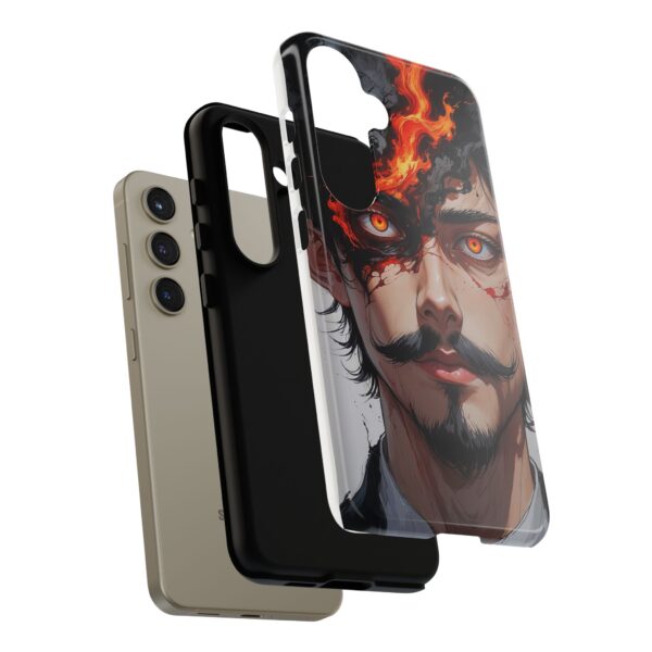 Fiery Design, Anime Style, Unique Cell Phone Accessory, Strong and Stylish