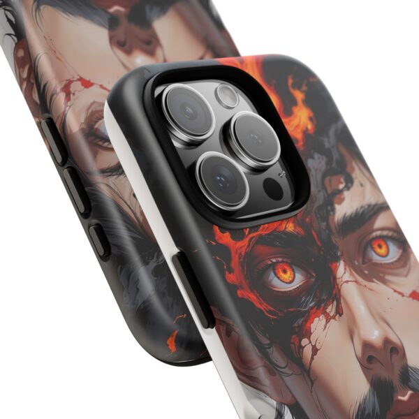 Fiery Design, Anime Style, Unique Cell Phone Accessory, Strong and Stylish