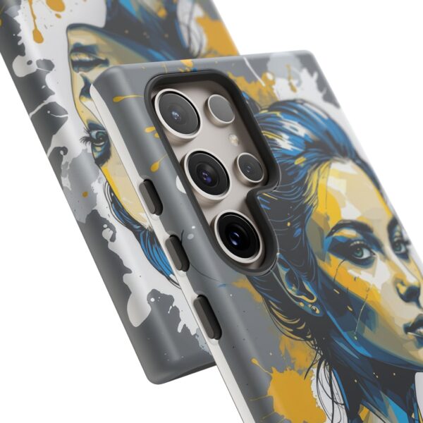 Vibrant, Artistic Tough Phone Case, Modern Art, Smartphone Accessories