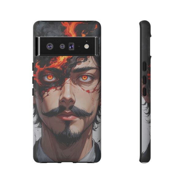 Fiery Design, Anime Style, Unique Cell Phone Accessory, Strong and Stylish
