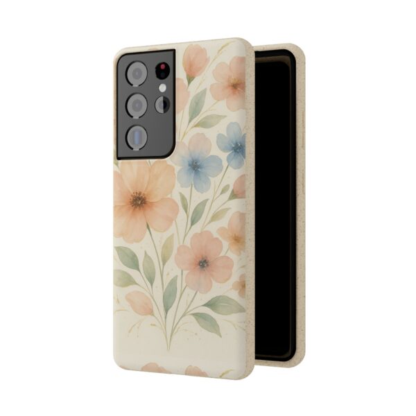 Floral Biodegradable Phone Case - Eco-Friendly Nature Design