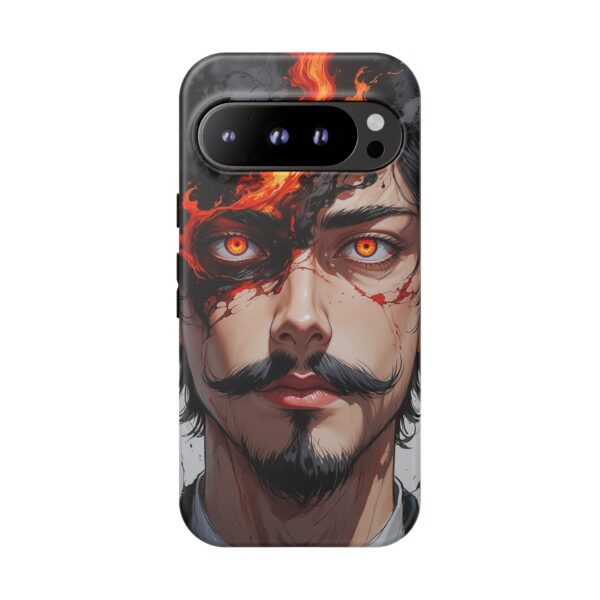 Fiery Design, Anime Style, Unique Cell Phone Accessory, Strong and Stylish