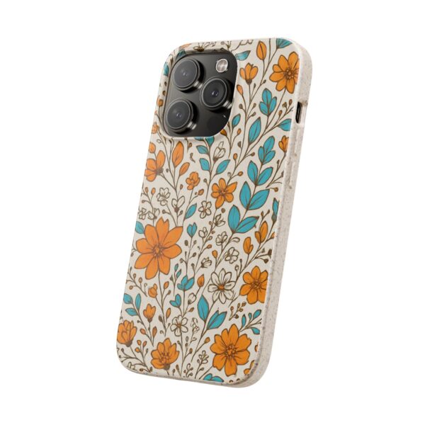 Floral Biodegradable Phone Case - Eco-Friendly Design for Nature Lovers