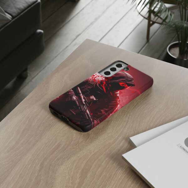 Red Urban Warrior Phone Case for Gamers & Action Fans