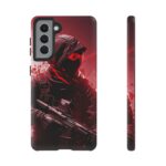 Red Urban Warrior Phone Case for Gamers & Action Fans
