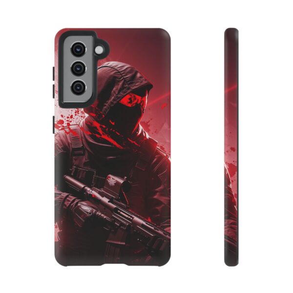 Red Urban Warrior Phone Case for Gamers & Action Fans