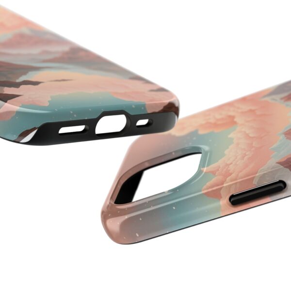 Mountain Reflection Tough Phone Case - Nature-Inspired Design for Adventurers