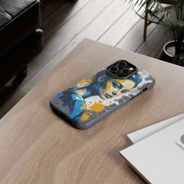 Vibrant, Artistic Tough Phone Case, Modern Art, Smartphone Accessories