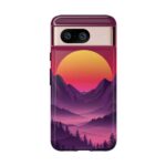 Mountain Sunset Phone Case - Tough Cases for Nature Lovers