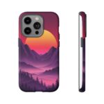 Mountain Sunset Phone Case - Tough Cases for Nature Lovers