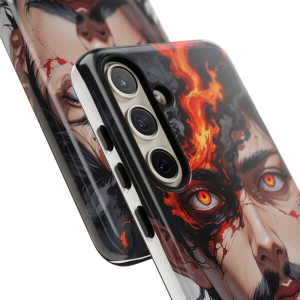 Fiery Design, Anime Style, Unique Cell Phone Accessory, Strong and Stylish