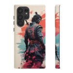 Samurai Warrior Phone Case, Tough Cases, Unique Phone Accessories, Phone Cover Gift, Gamer Phone Decor, Anime Style Case