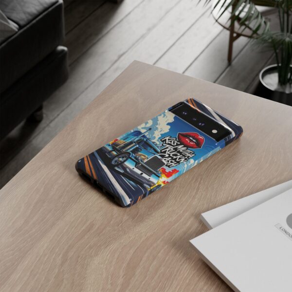 Cool Phone Case for Truck Lovers, Trucking Gifts, Unique Truck Driver Accessories, Kiss Mutha Truckin Cash Design, Fun Car Enthusiast Gift