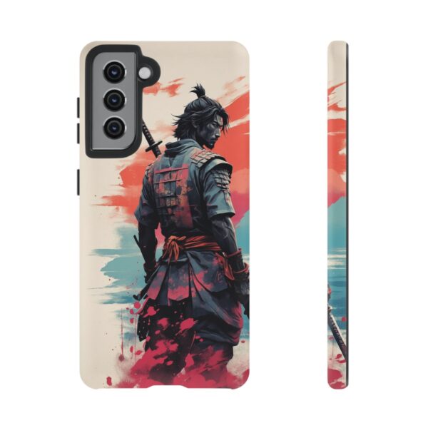 Samurai Warrior Phone Case, Tough Cases, Unique Phone Accessories, Phone Cover Gift, Gamer Phone Decor, Anime Style Case