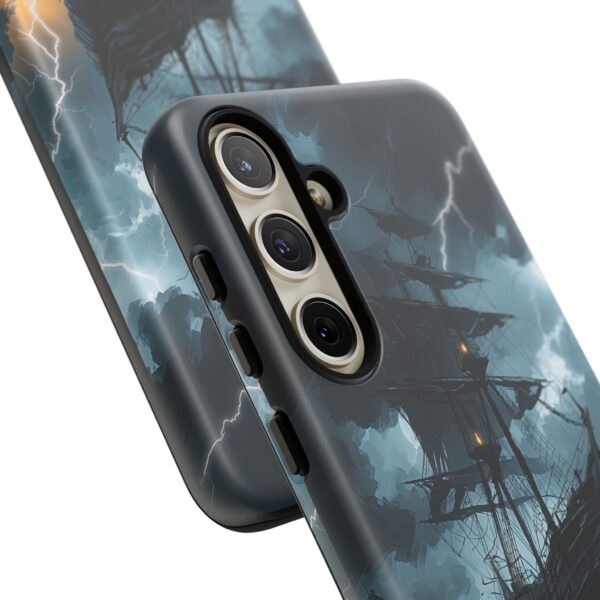 Stormy Seas Tough Phone Case - Pirate Ship Design