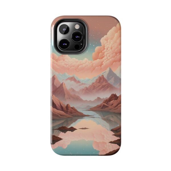 Mountain Reflection Tough Phone Case - Nature-Inspired Design for Adventurers