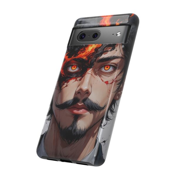 Fiery Design, Anime Style, Unique Cell Phone Accessory, Strong and Stylish
