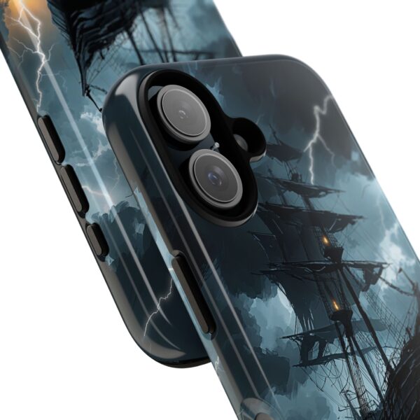 Stormy Seas Tough Phone Case - Pirate Ship Design