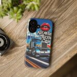 Cool Phone Case for Truck Lovers, Trucking Gifts, Unique Truck Driver Accessories, Kiss Mutha Truckin Cash Design, Fun Car Enthusiast Gift