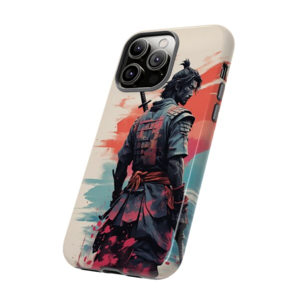 Samurai Warrior Phone Case, Tough Cases, Unique Phone Accessories, Phone Cover Gift, Gamer Phone Decor, Anime Style Case