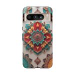 Colorful Mandala Phone Cover, Bohemian Style Accessory, Unique Gift for Her, Stylish Smartphone Protection