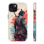Samurai Warrior Phone Case, Tough Cases, Unique Phone Accessories, Phone Cover Gift, Gamer Phone Decor, Anime Style Case